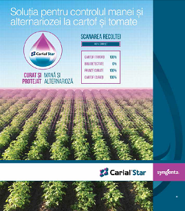 Carial Star, fungicid, Syngenta, tomate, cartofi, mana, alternarioza